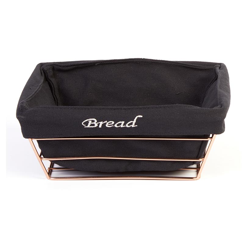 Biradlı HW-180B Kare Bezli Ekmek Sepeti, 22x22 cm — Biradlı
