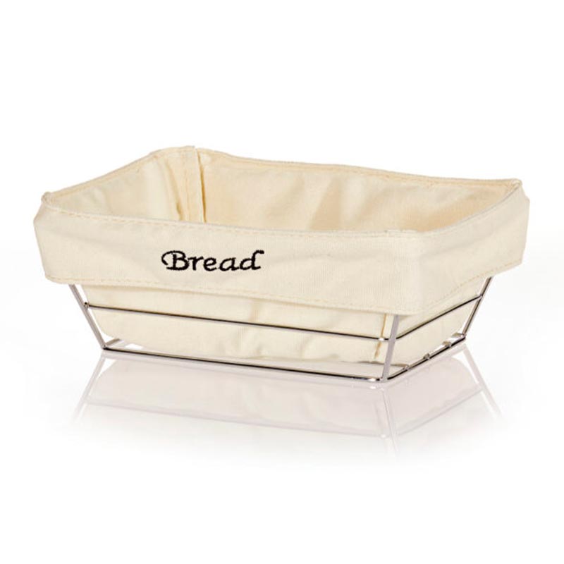 Biradlı HW-182B Dikdörtgen Bezli Ekmek Sepeti, 22x16 cm — Biradlı — Görsel 2