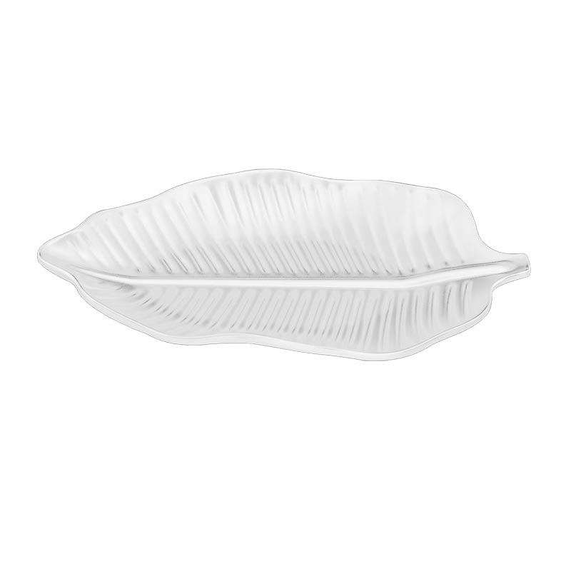 Biradlı Yaprak Sunum Tabağı, Melamin, 33x20.5x3.5 cm — Biradlı