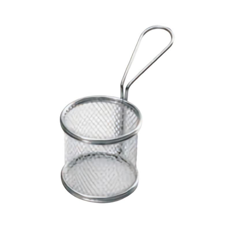 Biradlı YQ-02 Yuvarlak Patates Sunum Sepeti, 9x8.5 cm — Biradlı