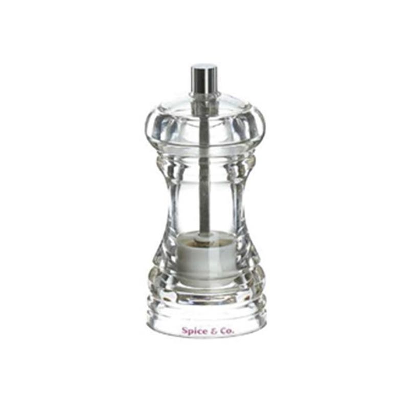 Bisetti Spice&co Tuz ve Akrilik Karabiber Değirmeni, 11.5 cm — Bisetti