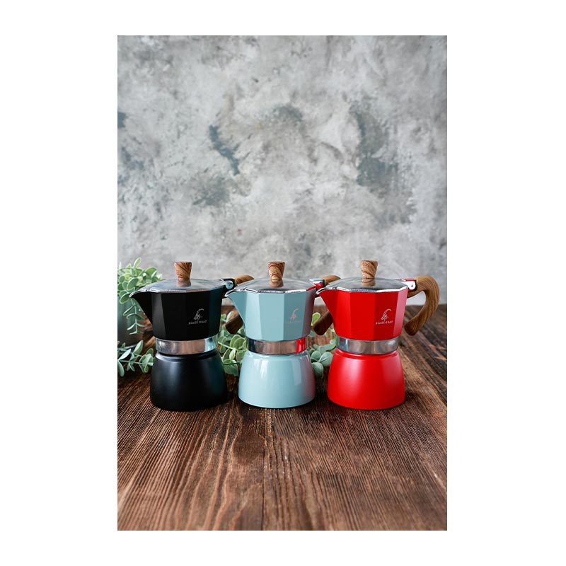 Black Goat Moka Pot, 3 Cup, Kırmızı — Black Goat — Görsel 3