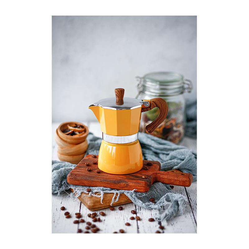 Black Goat Moka Pot, 3 Cup, Sarı — Black Goat — Görsel 2