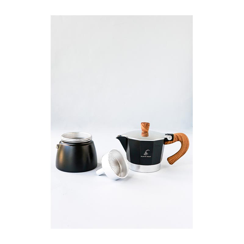 Black Goat Moka Pot, 3 Cup, Siyah — Black Goat — Görsel 2