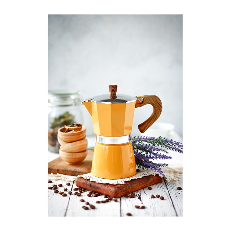 Black Goat Moka Pot, 6 Cup, Sarı — Black Goat — Görsel 2