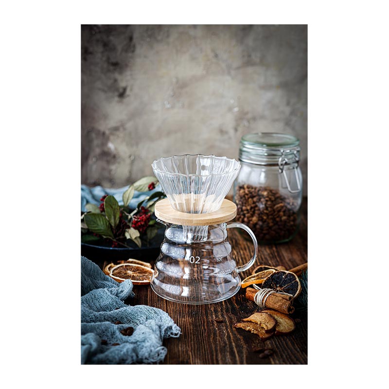 Black Goat V60 02 Cam Dripper, Şeffaf — Black Goat — Görsel 3