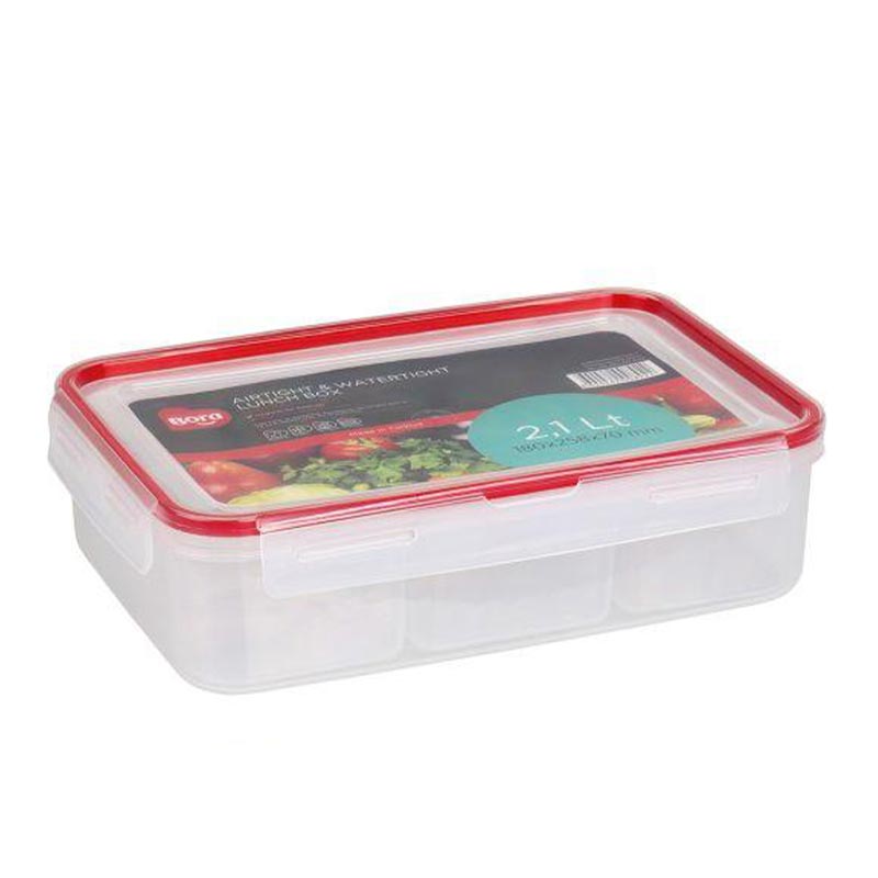 Bora Plastik Click Bölmeli Saklama Kabı, 2.1 L — Bora Plastik — Görsel 1