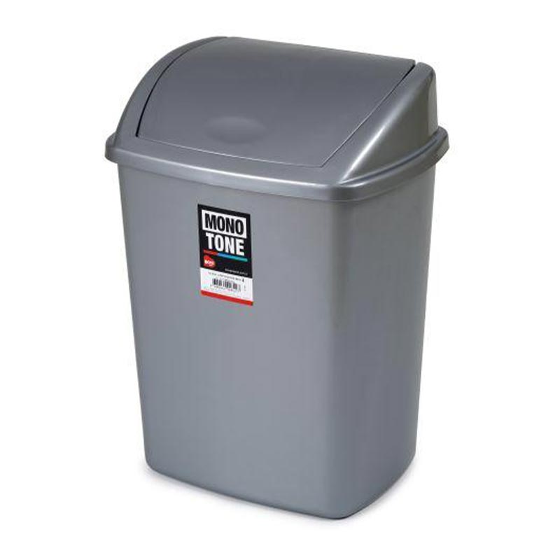 Bora Plastik Click Çöp Kovası, No: 4, 26 L, Gri — Bora Plastik