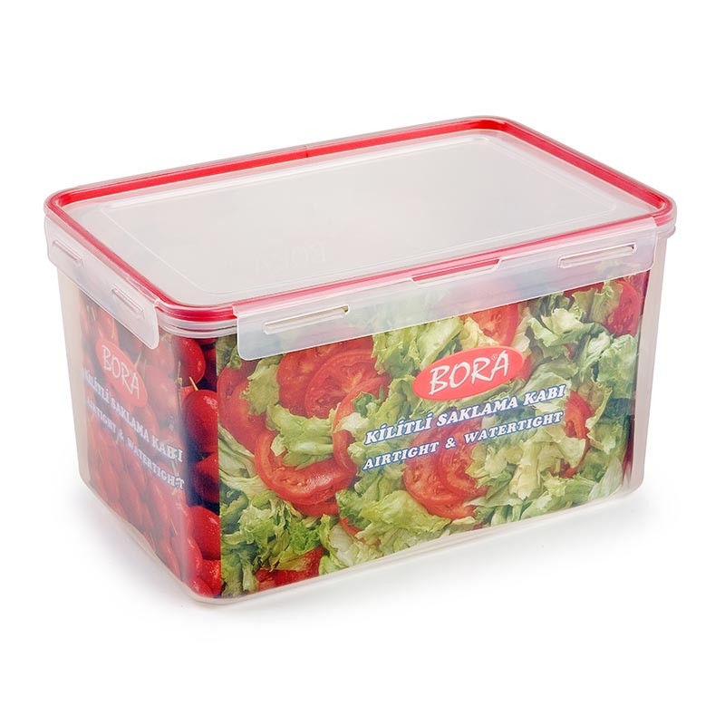 Bora Plastik Click Dikdörtgen Saklama Kabı, 7.9 L — Bora Plastik