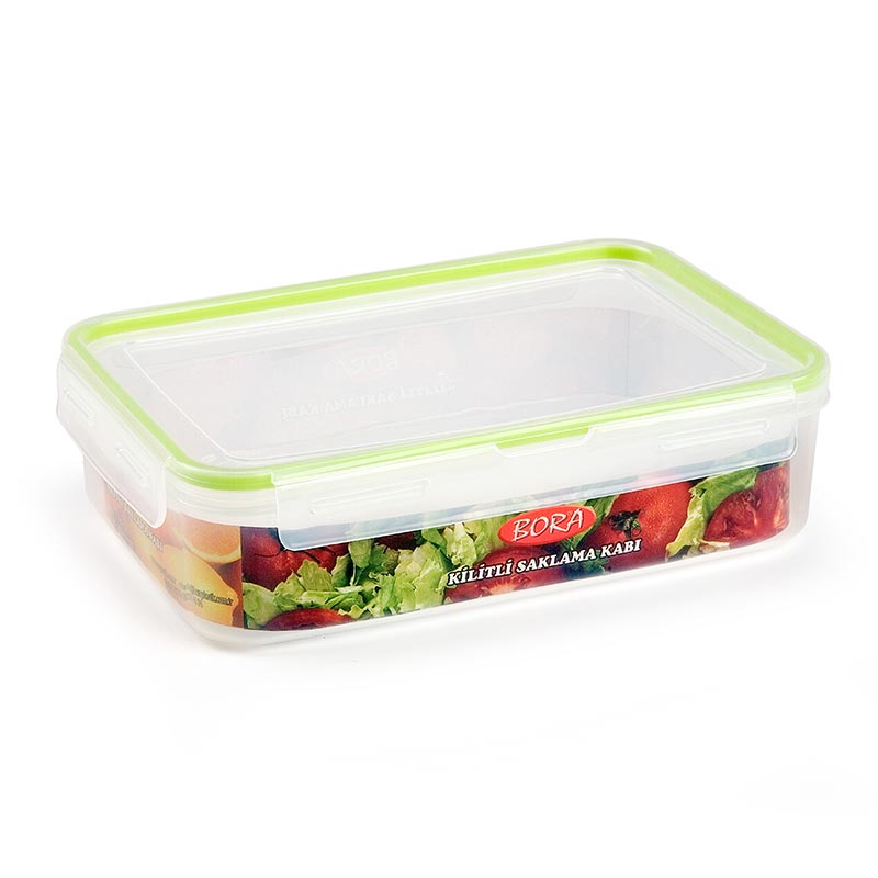 Bora Plastik Click Dikdörtgen Saklama Kabı, 2.1 L — Bora Plastik