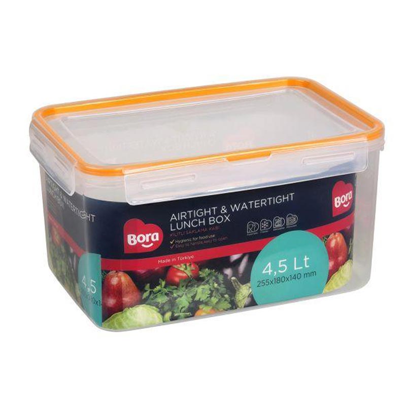 Bora Plastik Click Dikdörtgen Saklama Kabı, 4.5 L — Bora Plastik — Görsel 1