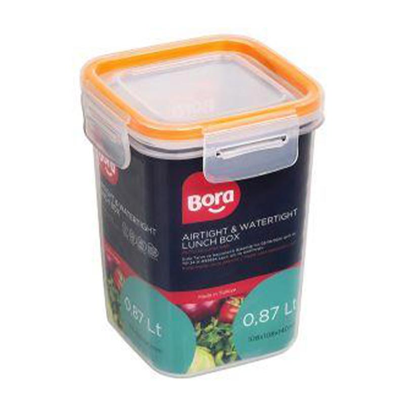 Bora Plastik Click Kare Saklama Kabı, 870 ml — Bora Plastik — Görsel 1