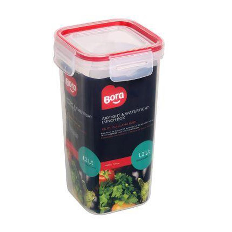 Bora Plastik Click Uzun Saklama Kabı, 1.2 L — Bora Plastik