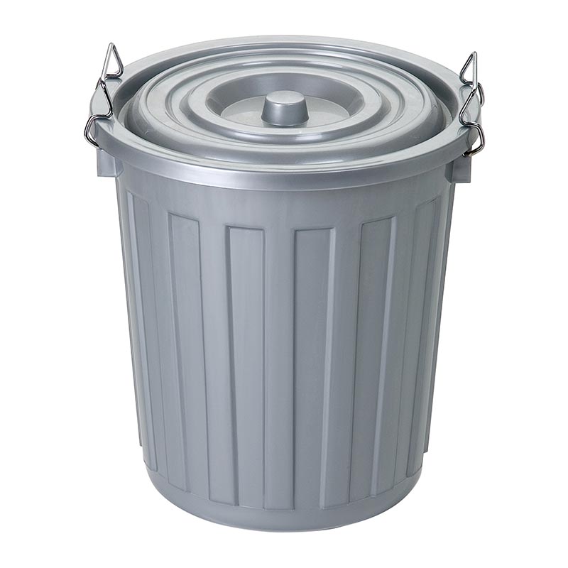 Bora Plastik Çöp Kovası, No: 1, 12 L, Gri — Bora Plastik