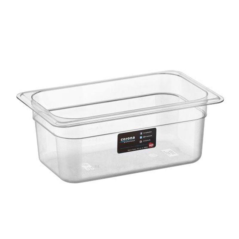 Bora Plastik GN 1/4-100 mm Polikarbon Gastronorm Küvet, 2 L — Bora Plastik