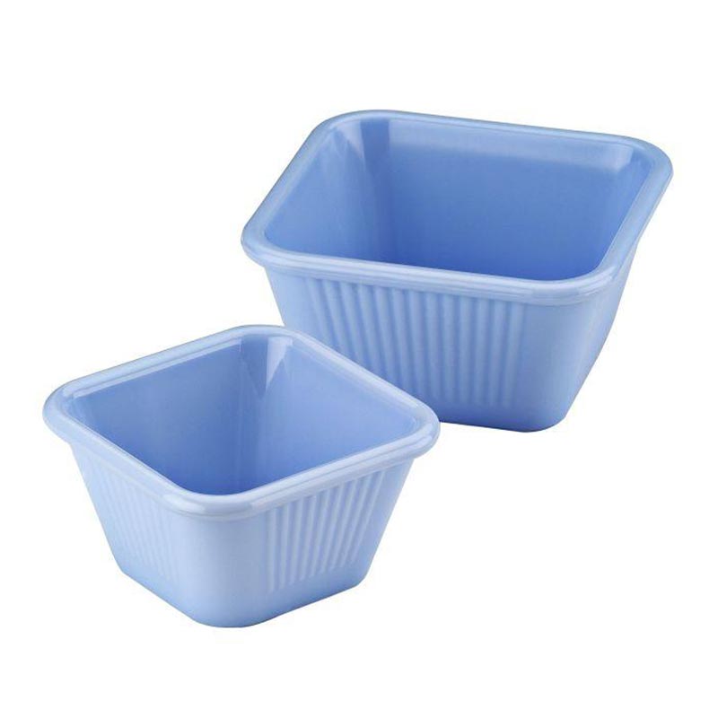 Bora Plastik Kare Sosluk, Polikarbonat, 7x3.5 cm, Mavi — Bora Plastik