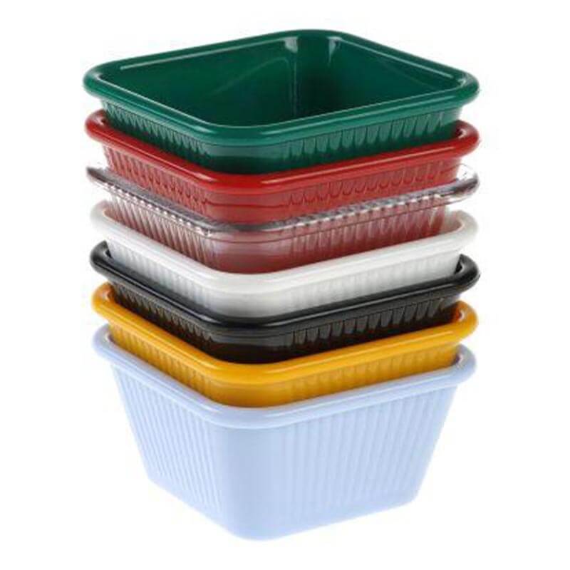 Bora Plastik Kare Sosluk, Polikarbonat, 7x3.5 cm, Kırmızı — Bora Plastik