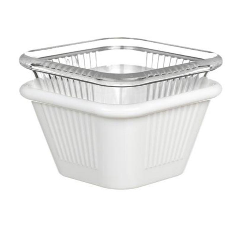 Bora Plastik Kare Sosluk, Polikarbonat, 7x3.5 cm, Beyaz — Bora Plastik