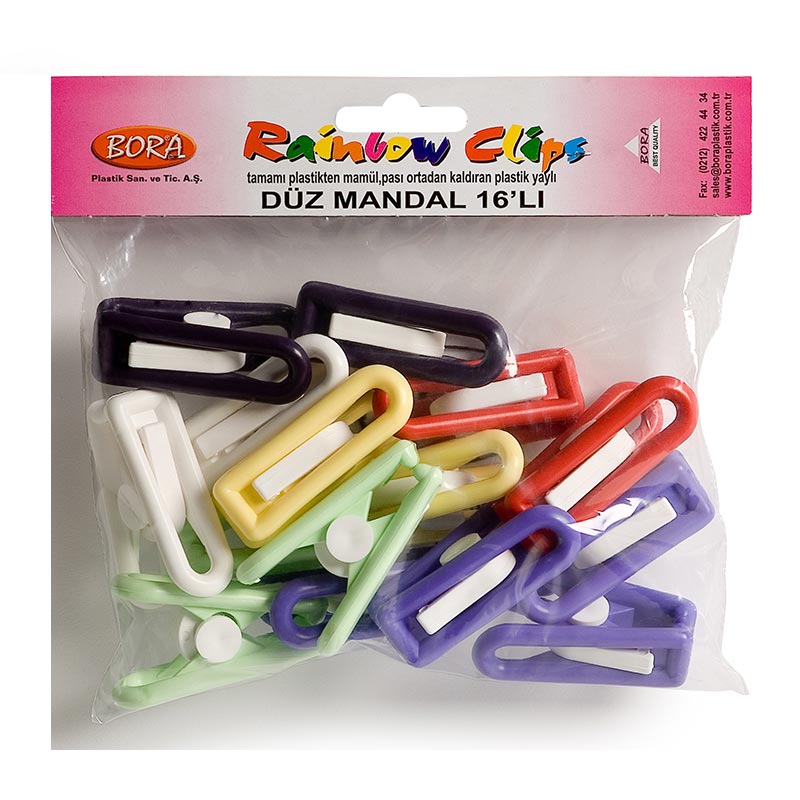 Bora Plastik Masa Mandalı, 16 Adet — Bora Plastik