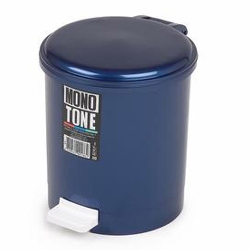 Bora Plastik Pedallı Çöp Kovası, No: 1, 6 L, Mavi — Bora Plastik