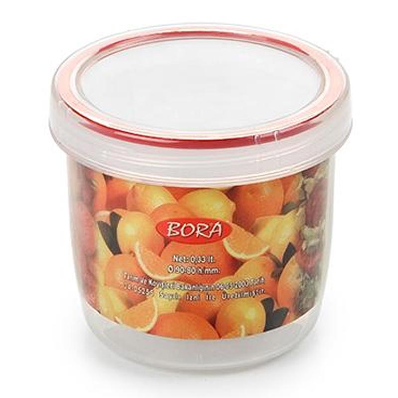Bora Plastik Saklama Kabı, Contalı, Vidalı, 330 ml, No: 2, 0.33 L — Bora Plastik