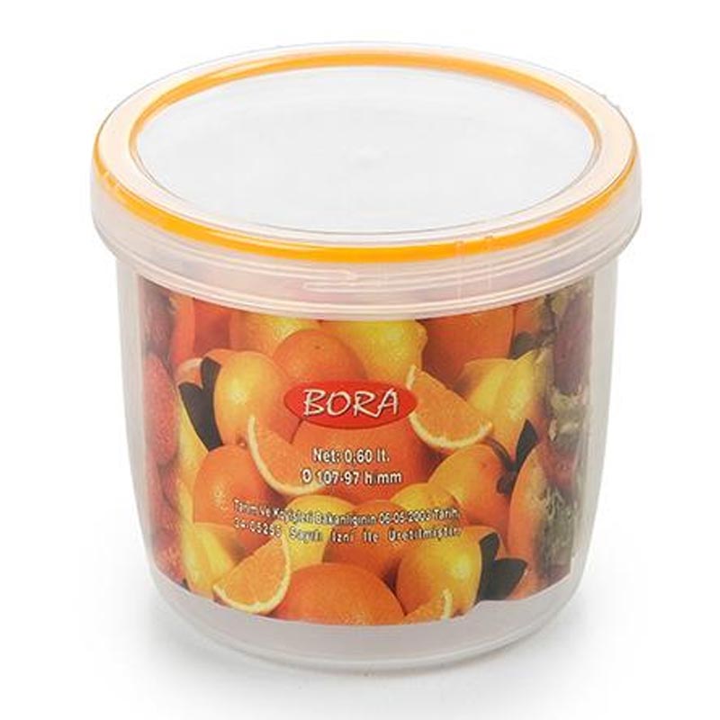Bora Plastik Saklama Kabı, Contalı, Vidalı, 550 ml, No: 5, 0.55 L — Bora Plastik