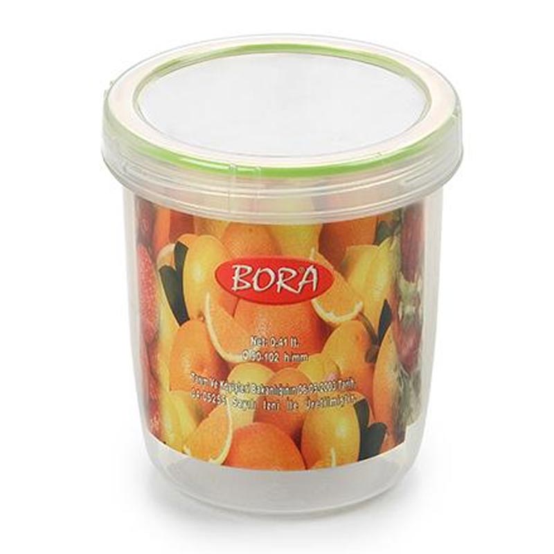 Bora Plastik Saklama Kabı, Contalı, Vidalı, 400 ml, No: 3, 0.41 L — Bora Plastik