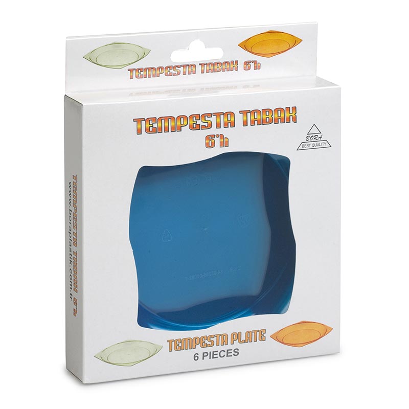 Bora Plastik Tempesta Pasta Tabak, 6'lı — Bora Plastik