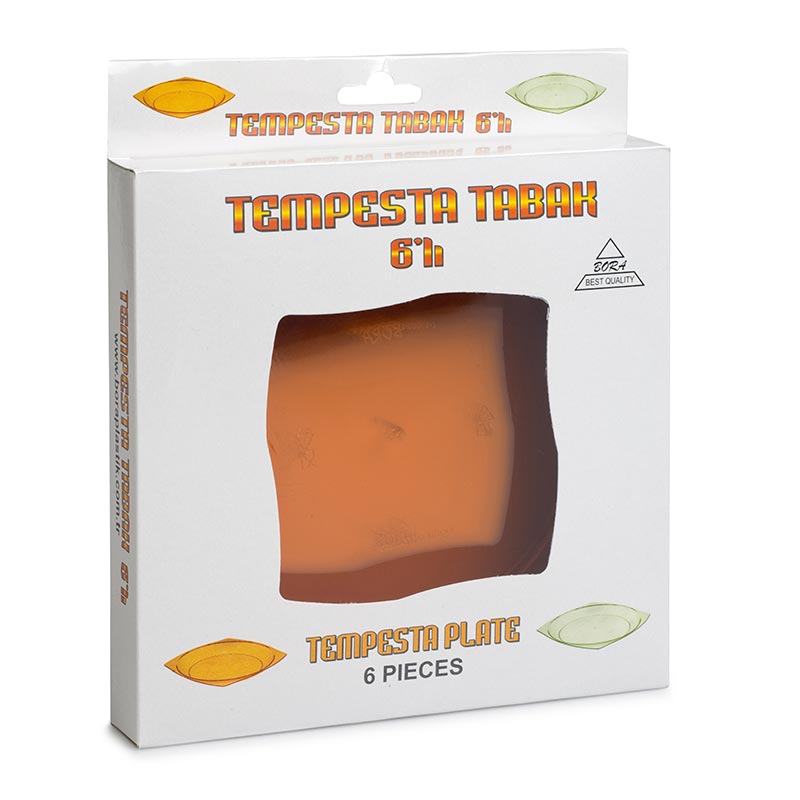 Bora Plastik Tempesta Yemek Tabak, 6'lı — Bora Plastik