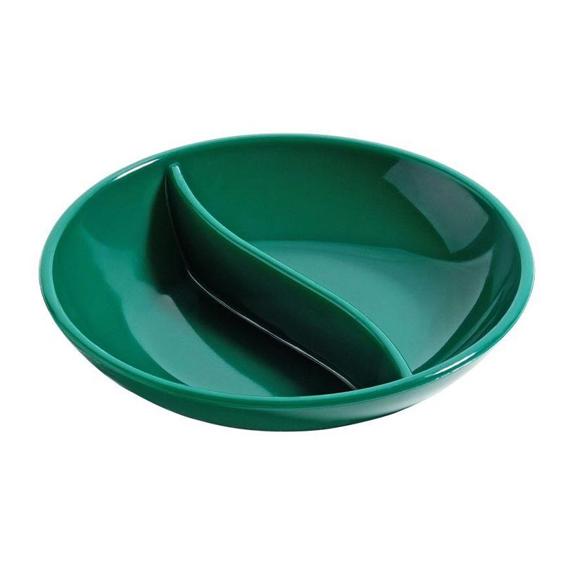 Bora Plastik Yuvarlak Bölmeli Sos Kabı, Polikarbonat, 8.5 cm, Yeşil — Bora Plastik