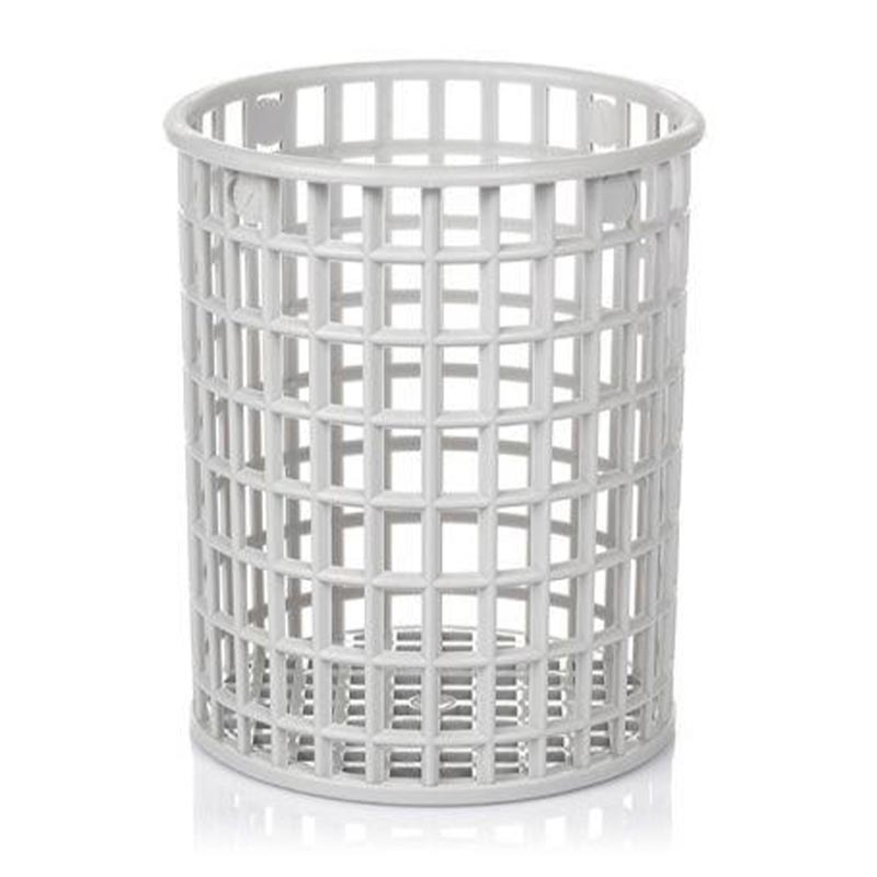 Bora Plastik Yuvarlak Kaşık Çatal Yıkama Basketi, 40x40x15 cm, Gri — Bora Plastik