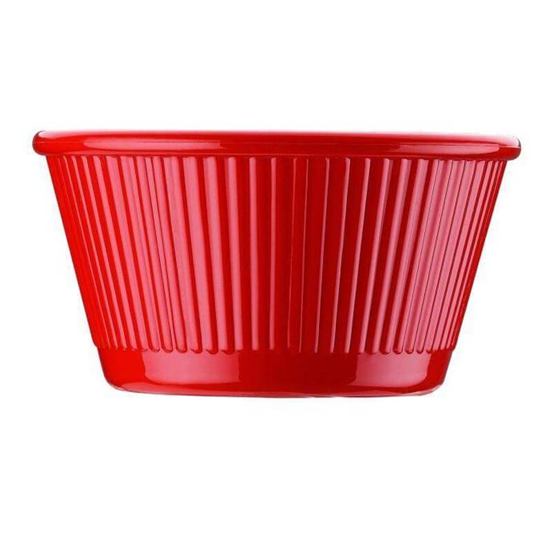 Bora Plastik Yuvarlak Mini Sosluk, Polikarbonat, 8.4x4.4 cm, Kırmızı — Bora Plastik