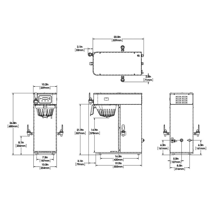 Bunn ICBA Infusion Series Filtre Kahve Makinesi + 5 L Termos — Bunn — Görsel 3