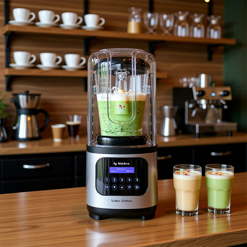 By Kitchen Vortex Silencer Gürültü Önleyici Kapaklı Dijital Bar Blender, 2 L, 1800 W, Gri — By Kitchen — Görsel 3