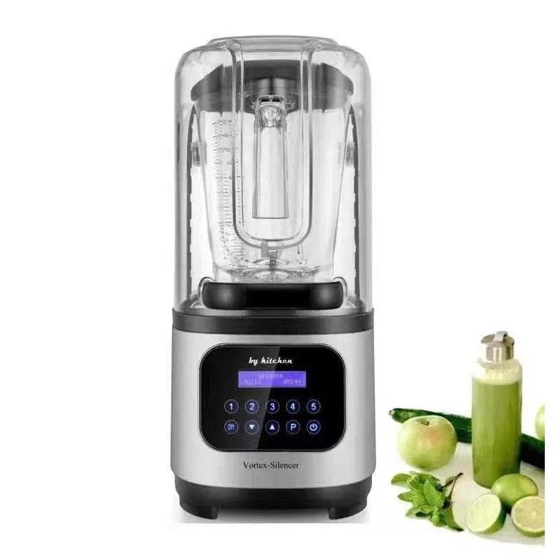By Kitchen Vortex Silencer Gürültü Önleyici Kapaklı Dijital Bar Blender, 2 L, 1800 W, Gri — By Kitchen — Görsel 5