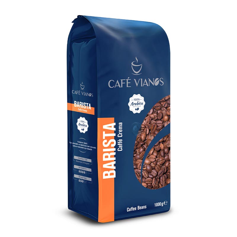 Cafe Vianos Barista Caffe Crema Çekirdek Kahve, 1000 gr — Cafe Vianos — Görsel 1