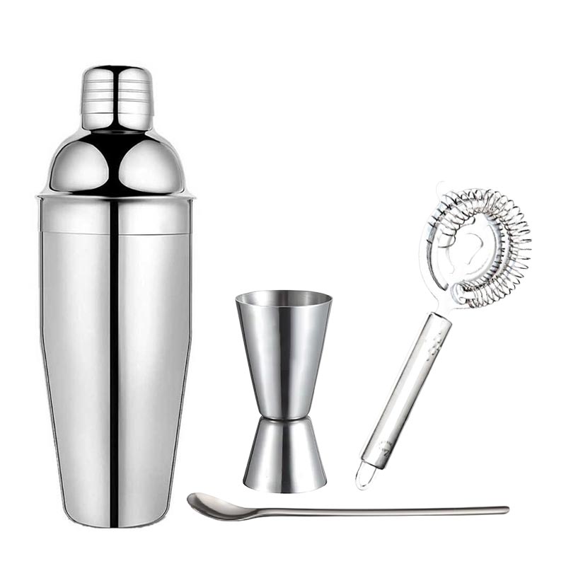Cafemarkt 4 Parça Bar Kokteyl Hazırlama Seti, 750 ml