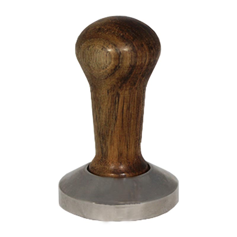 Cafemarkt Ceviz Tamper, Ahşap Saplı, 51 mm