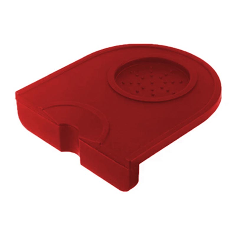 Cafemarkt Deco Oval Silikon Tamper Matı, Kırmızı