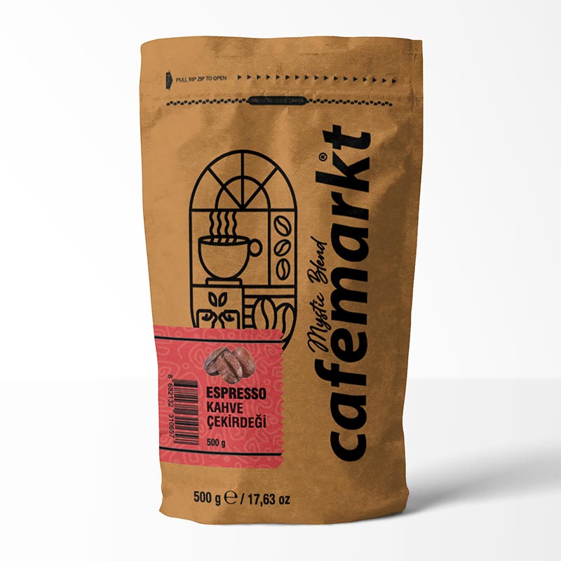 Cafemarkt Mystic Blend Espresso Kahve Çekirdeği, 500 gr