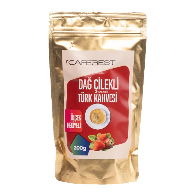 Caferest Dağ Çilekli Öğütülmüş Türk Kahvesi, 200 gr — Caferest