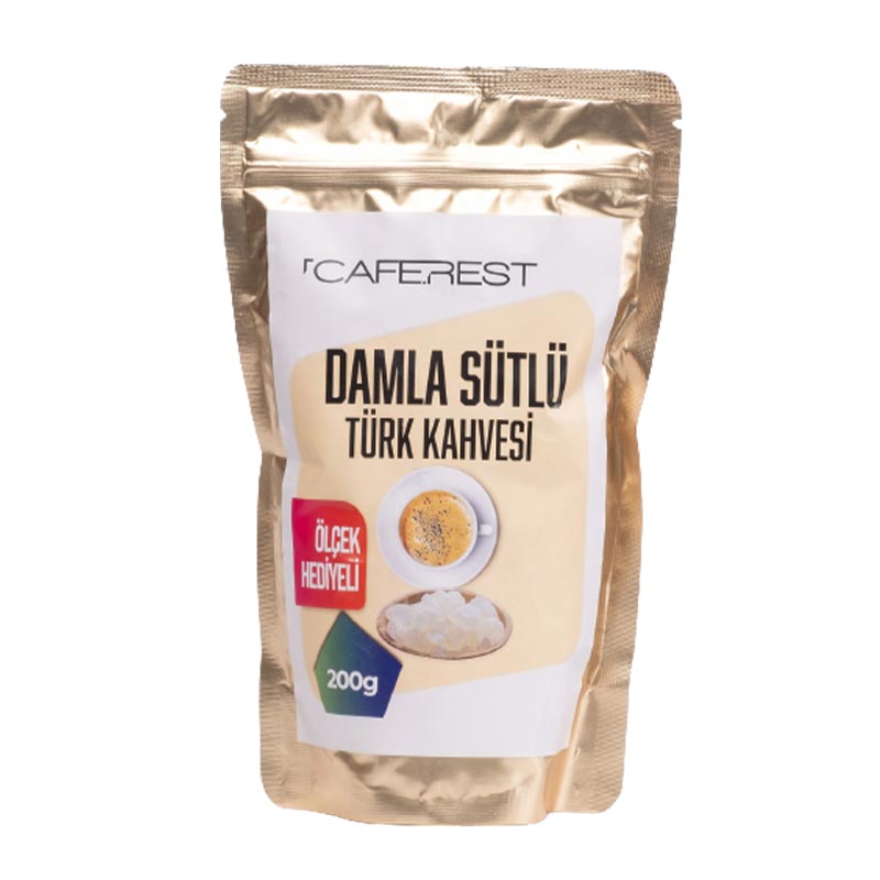 Caferest Damla Sütlü Öğütülmüş Türk Kahvesi, 200 gr — Caferest