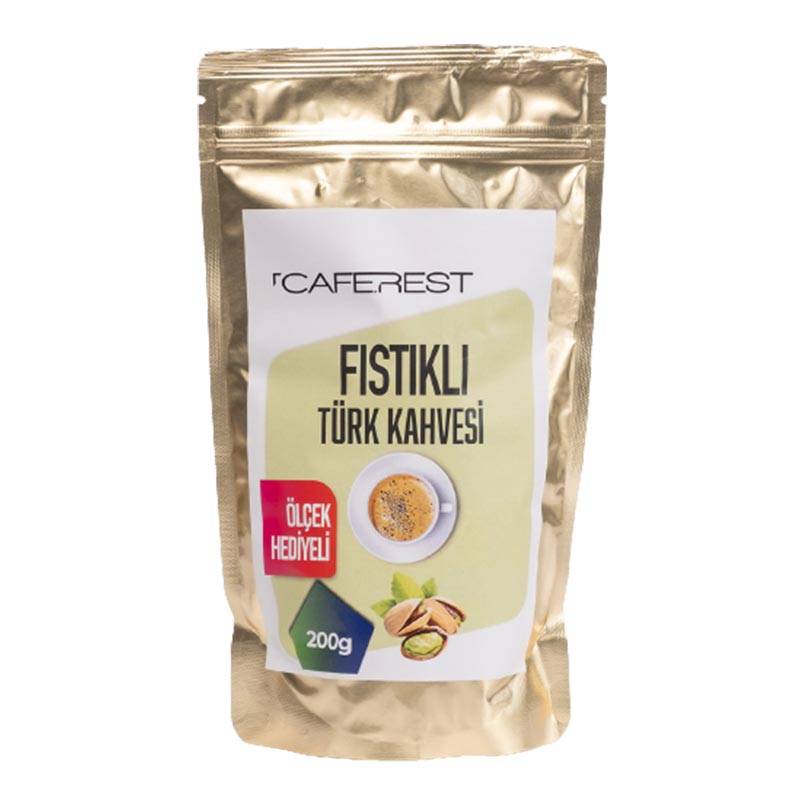 Caferest Fıstıklı Öğütülmüş Türk Kahvesi, 200 gr — Caferest