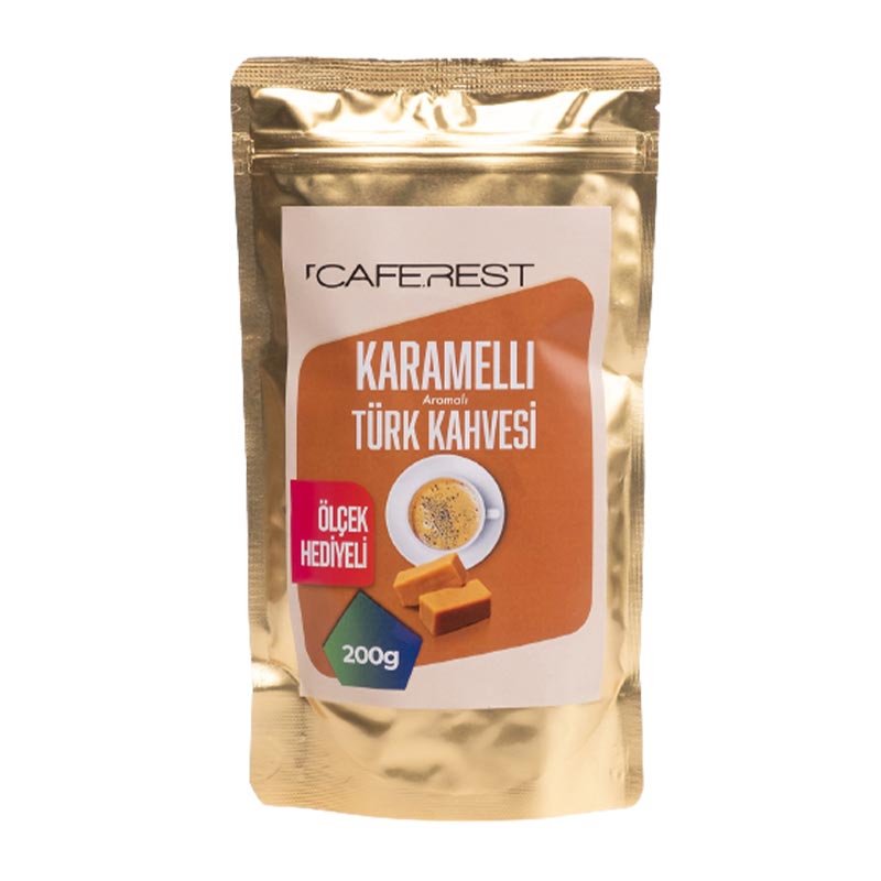 Caferest Karamelli Öğütülmüş Türk Kahvesi, 200 gr — Caferest