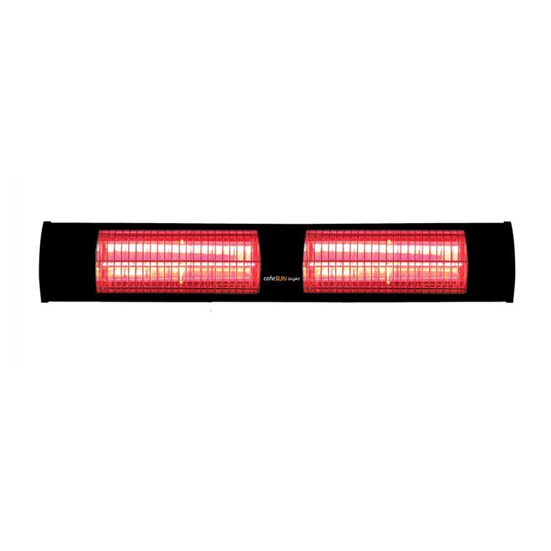 Cafesun Long Bright Cafe Tipi Isıtıcı, 2x1500 W, Siyah — Cafesun
