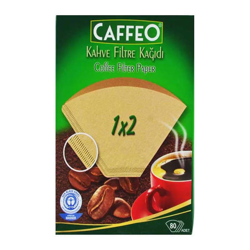 Caffeo 1x2 Kahve Filtre Kağıdı, 80 Adet — Caffeo