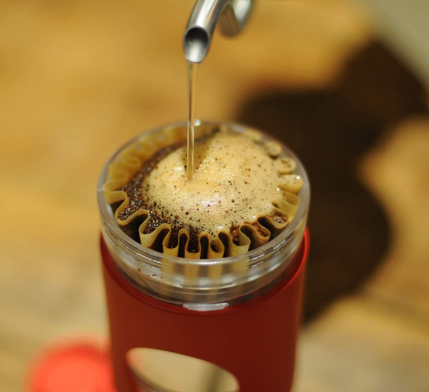 Cafflano Go-Brew Kahve Demleme Şişesi, Krem — Cafflano — Görsel 3