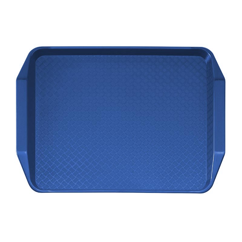 Cambro Fast Food Tepsi, 30x41 cm, Kulplu, Mavi — Cambro