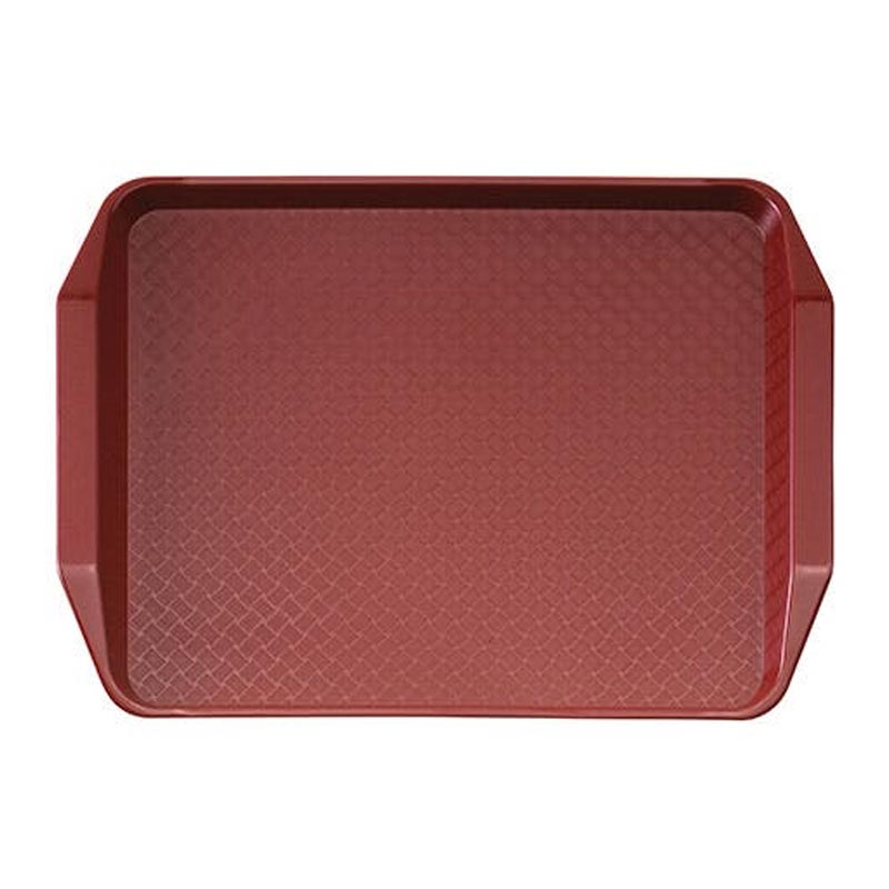 Cambro Fast Food Tepsi, 30x41 cm, Kulplu, Kızılcık — Cambro