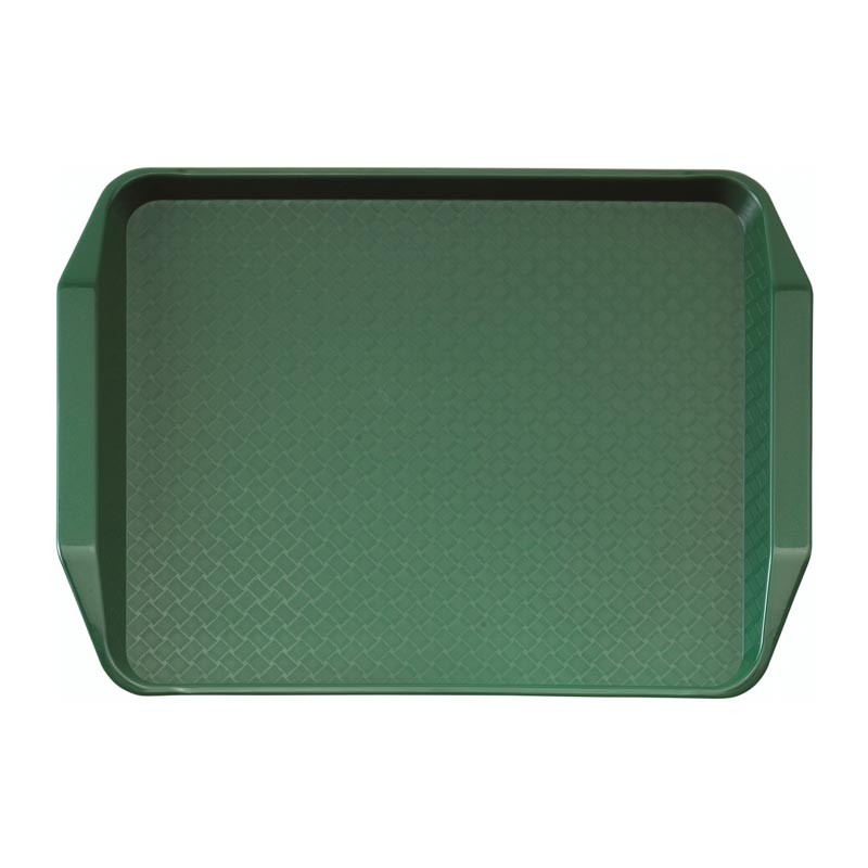 Cambro Fast Food Tepsi, 30x41 cm, Kulplu, Yeşil — Cambro